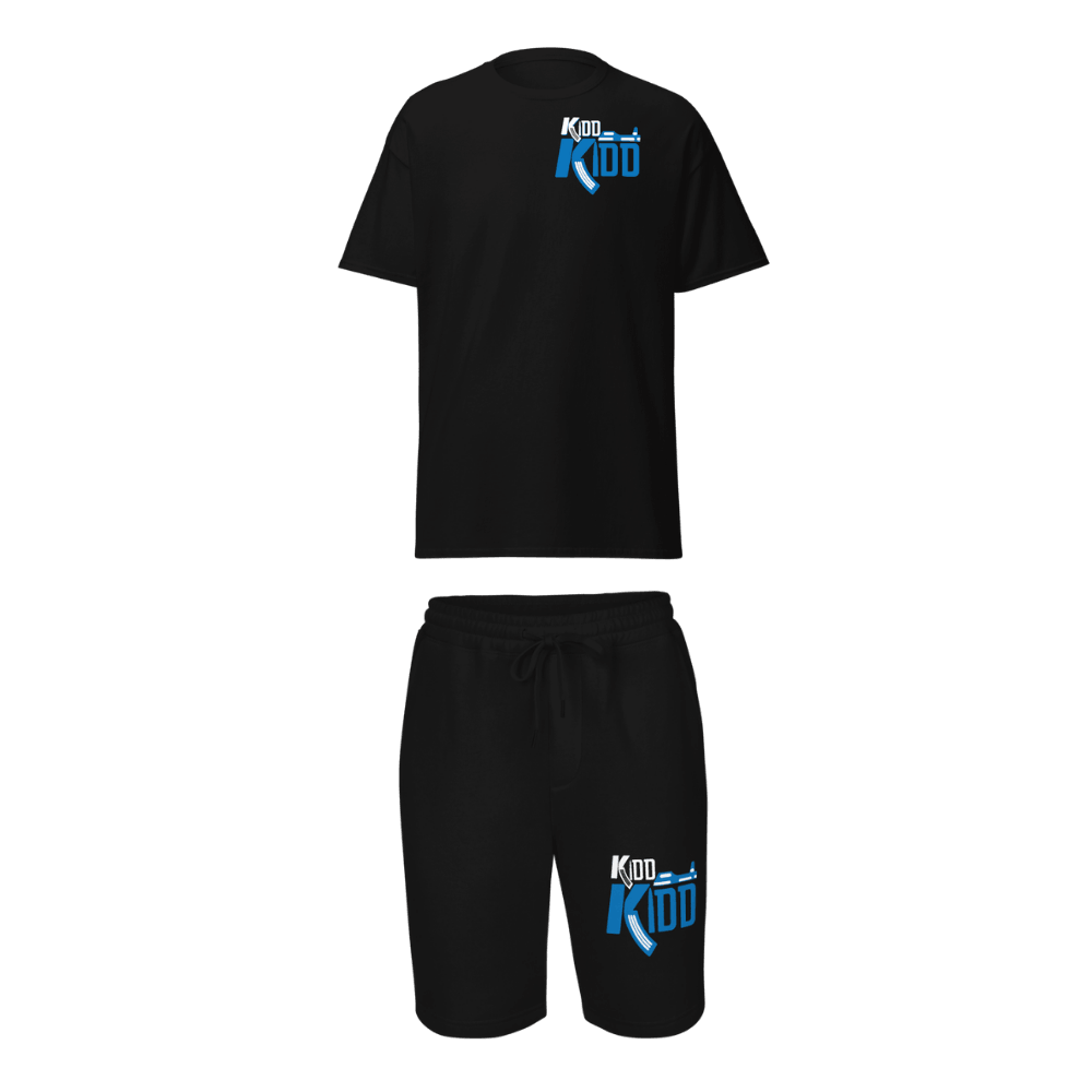 Kidd Kidd T-Shirt and Short Bundle - Black Blue