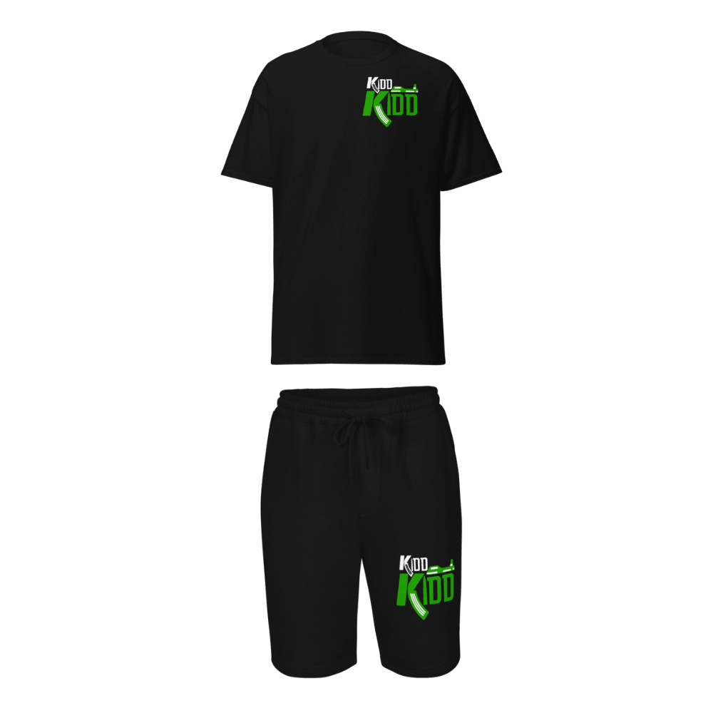 Kidd Kidd T-Shirt and Short Bundle - Black Green