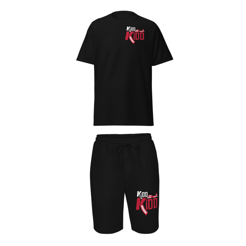 Kidd Kidd T-Shirt and Short Bundle - Black Red
