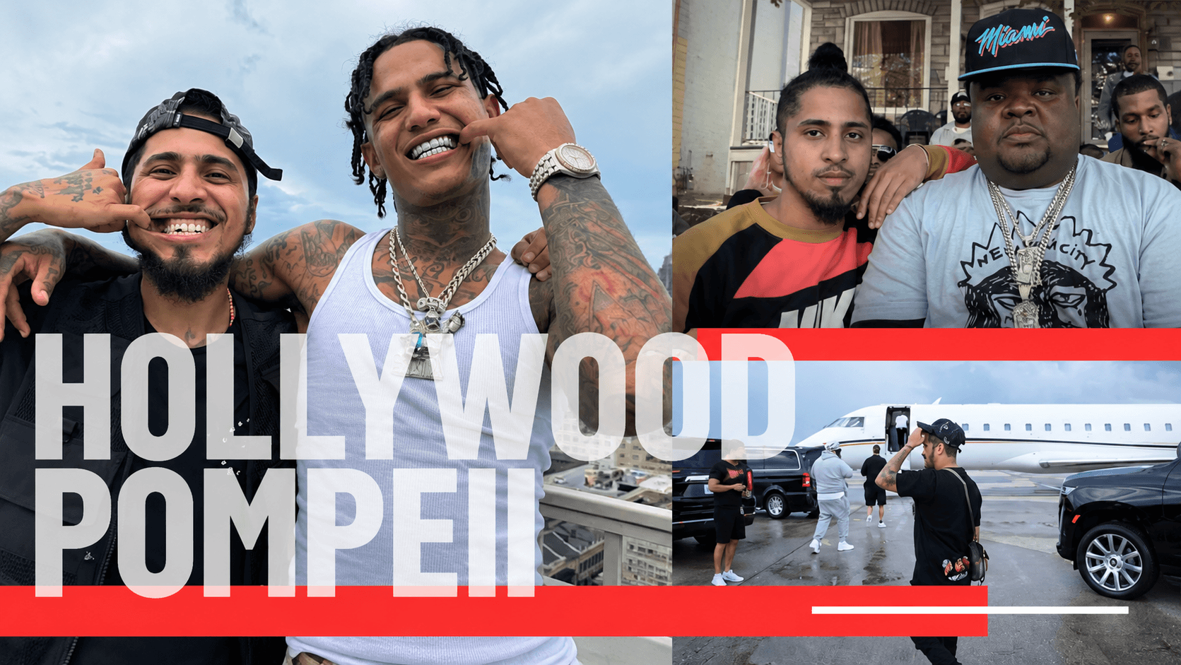 Hollywood Pompeii Banner Reallionaire Records.